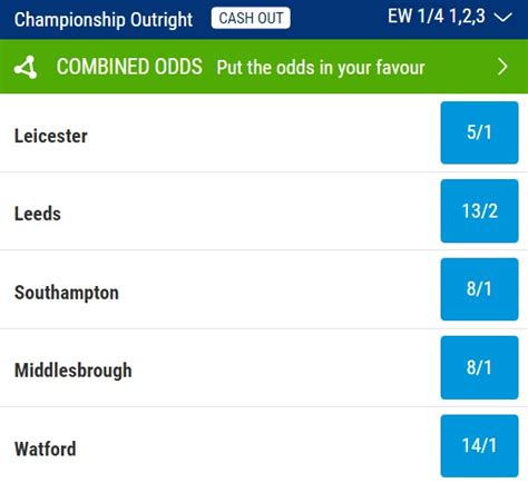 efl championship odds 24 25